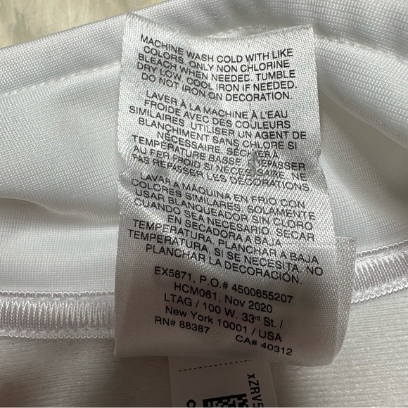 Adidas Tricot Jacket White & Black Full Zip Size 4 - Picture 6 of 16